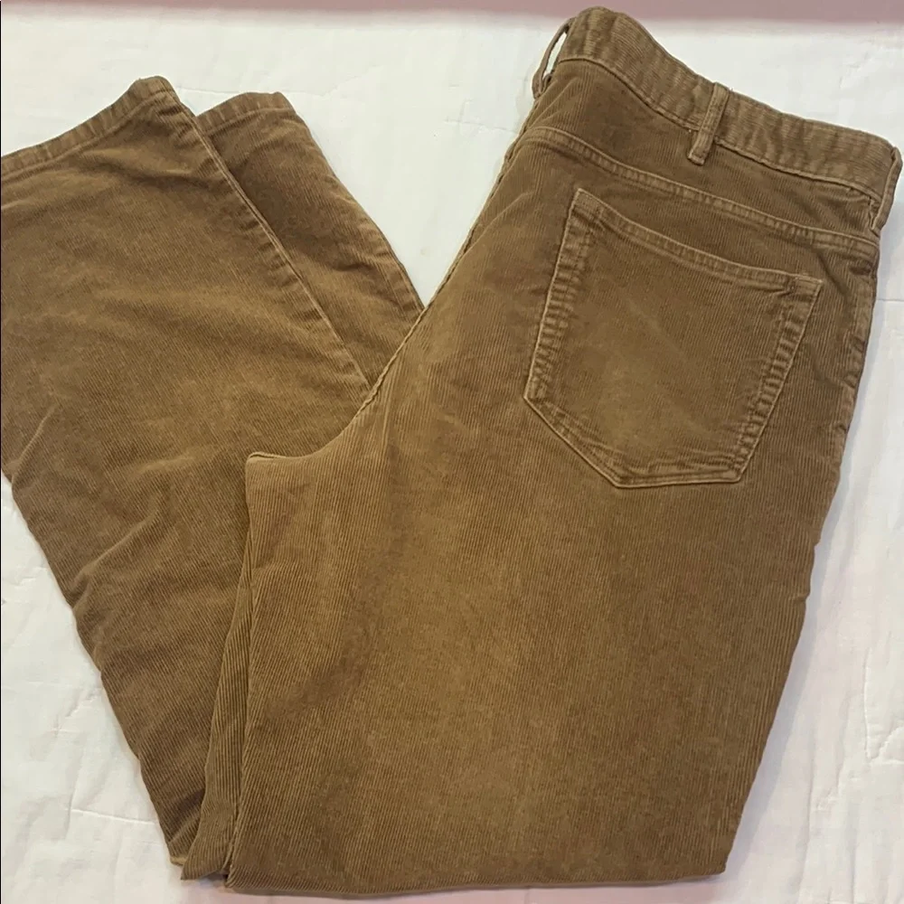 Banana Republic‎ Men's Tan Brown Wide-Wale Corduroy Pants Relaxed Fit
